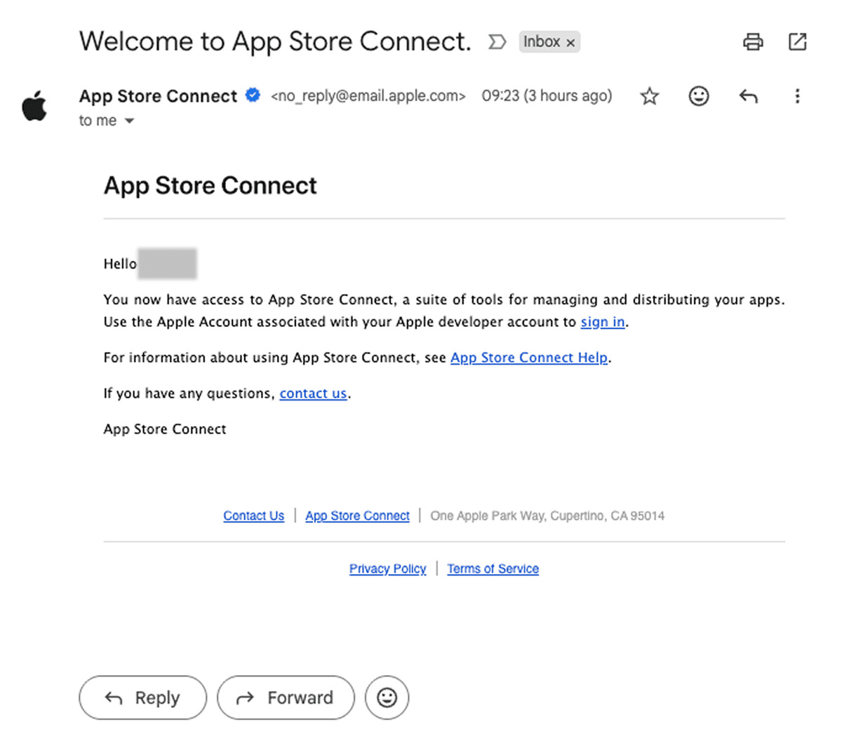 Step 15: 隔天就收到 Email 通知了.1
